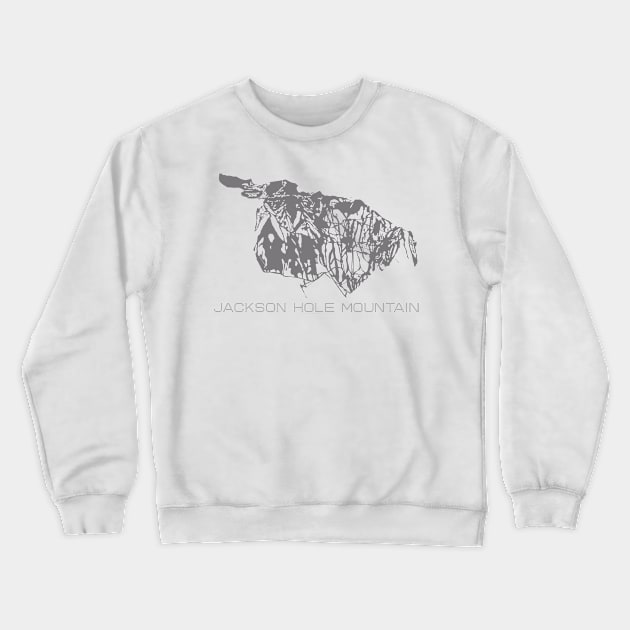 Jackson Hole Mountain Resort 3D Crewneck Sweatshirt by Mapsynergy